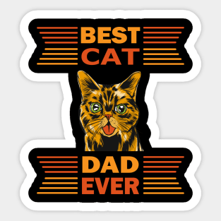 Best Cat Dad Ever Sticker